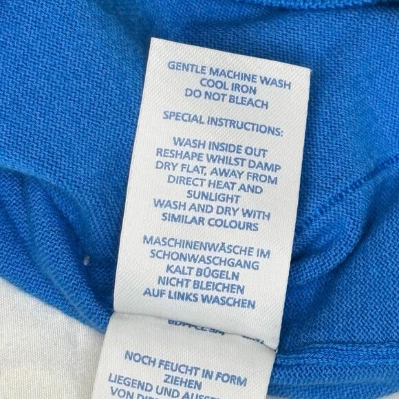 Boden Cardigan Sweater Women's 4 Royal Blue Cotton Classic - Picture 8 of 14